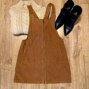 Adorable corduroy overall dress